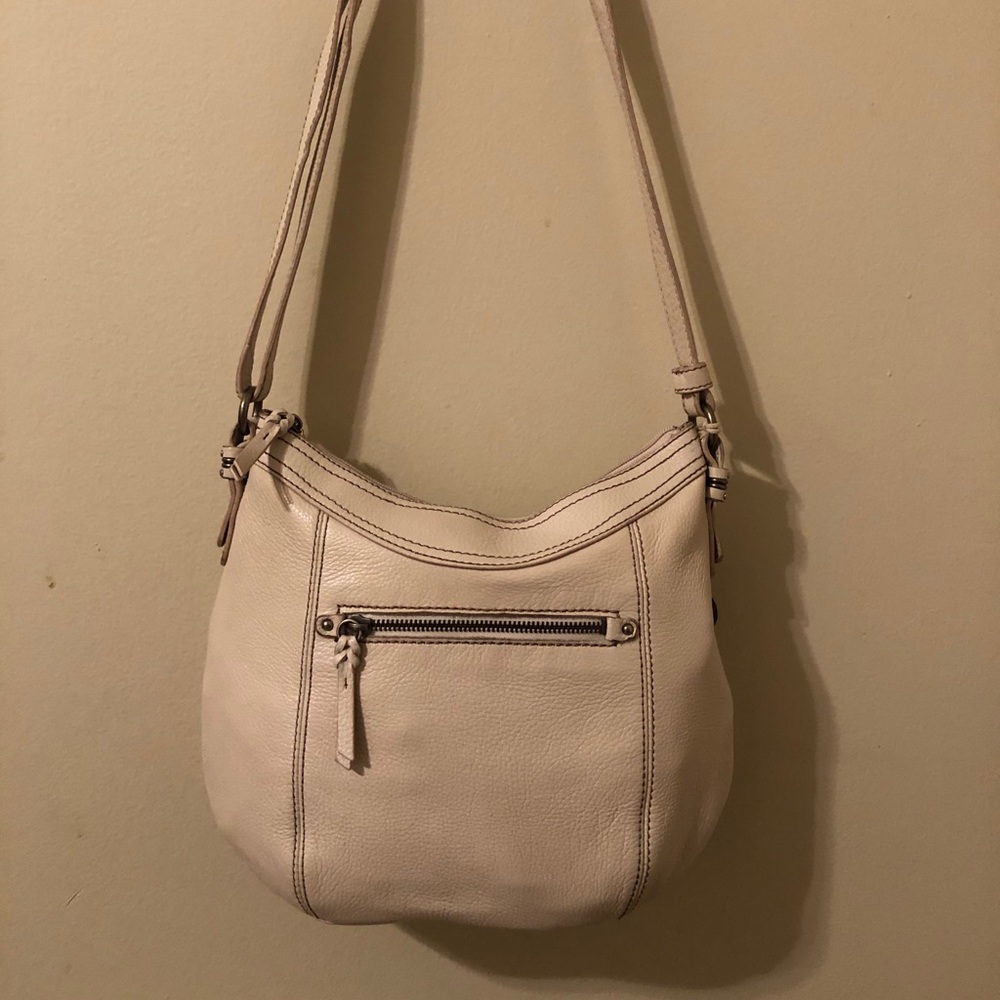 The Sak Leather Cream Crossbody